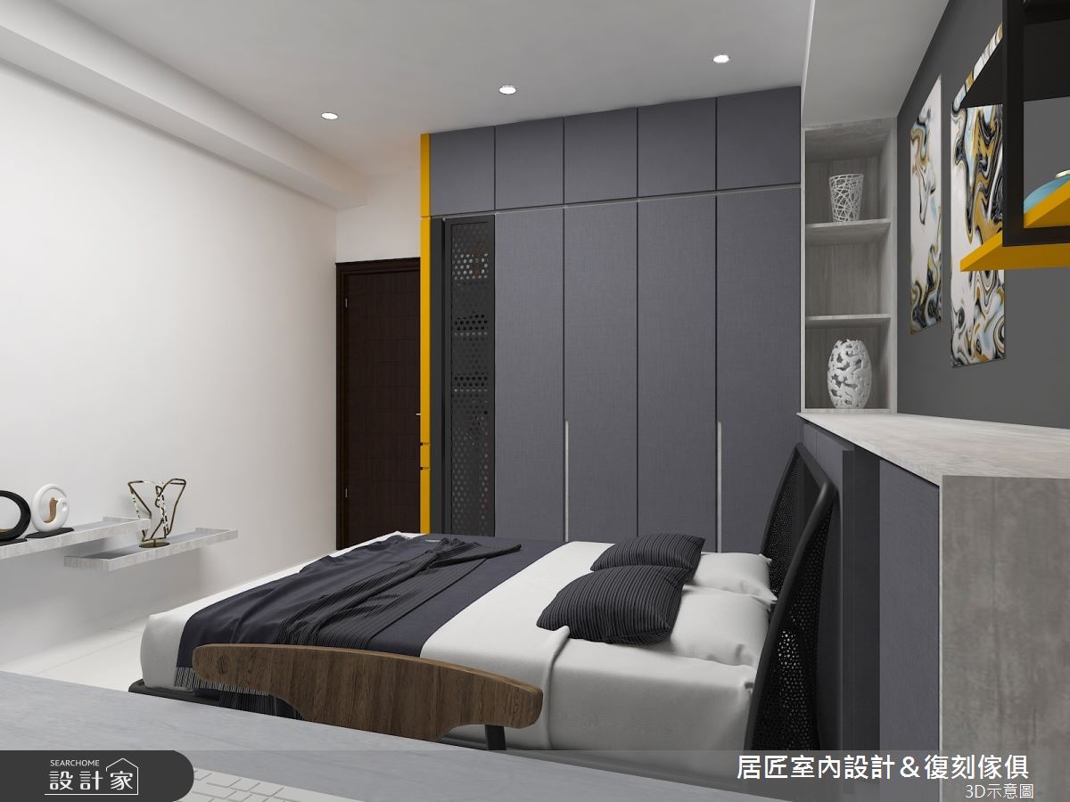 50坪新成屋(5年以下)＿現代風臥室案例圖片＿居匠室內設計＆復刻傢俱＿居匠_07之15