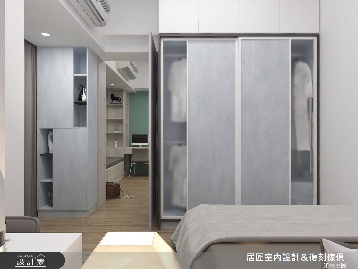 15坪新成屋(5年以下)＿現代風臥室案例圖片＿居匠室內設計＆復刻傢俱＿居匠_08之8