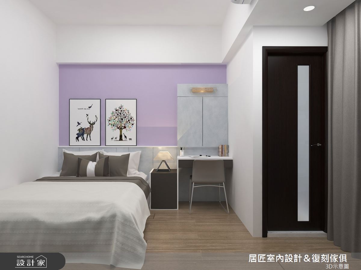 15坪新成屋(5年以下)＿現代風臥室案例圖片＿居匠室內設計＆復刻傢俱＿居匠_08之9