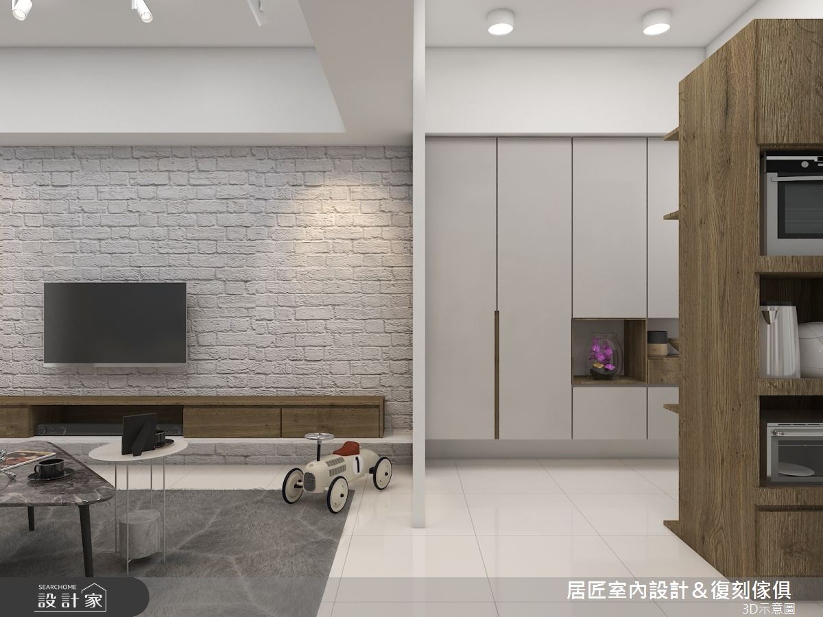 25坪中古屋(5~15年)＿北歐風客廳案例圖片＿居匠室內設計＆復刻傢俱＿居匠_09之3