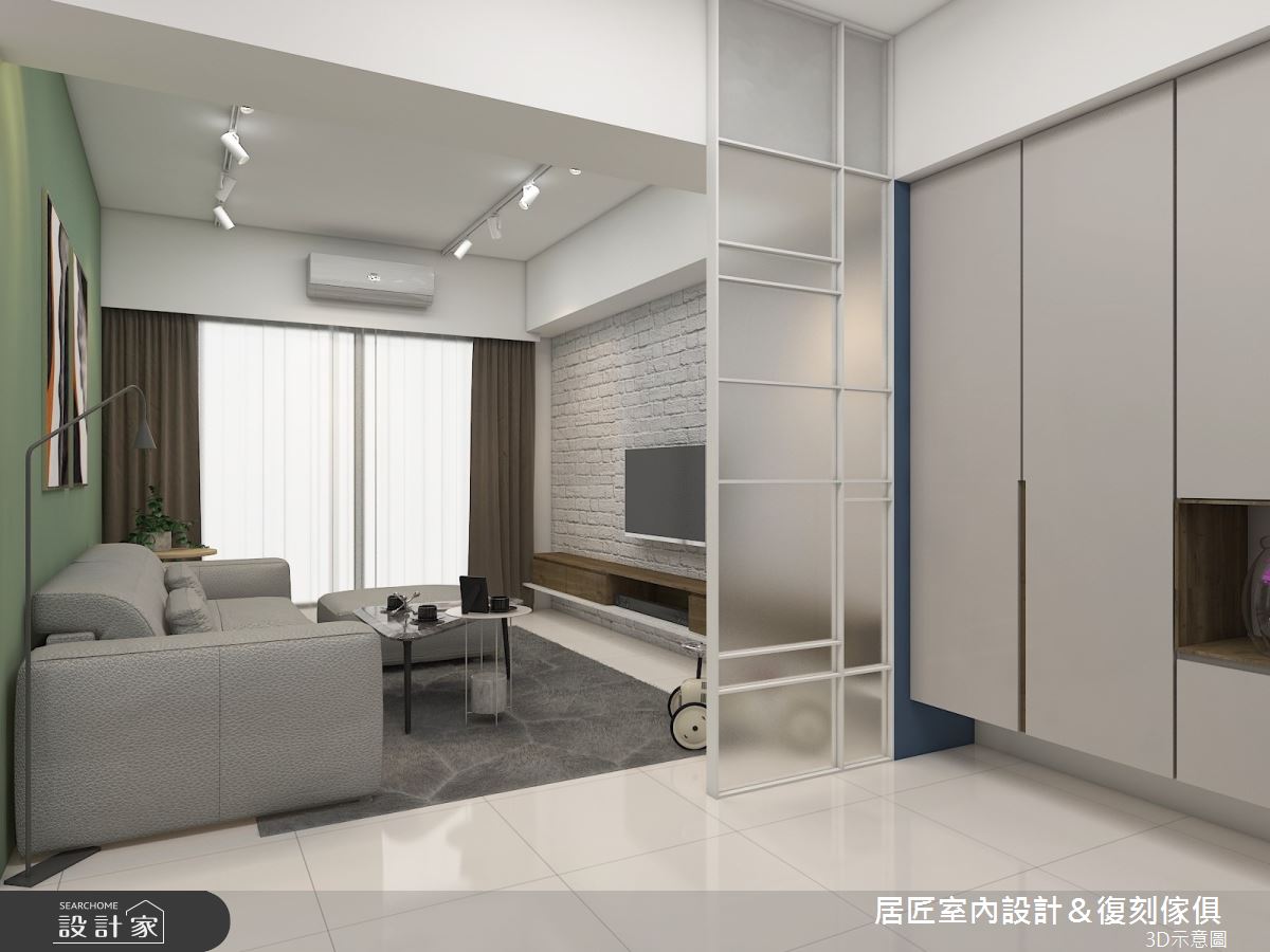 25坪中古屋(5~15年)＿北歐風客廳案例圖片＿居匠室內設計＆復刻傢俱＿居匠_09之2