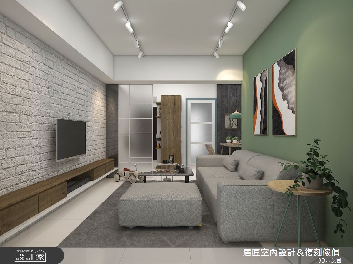 25坪中古屋(5~15年)＿北歐風客廳案例圖片＿居匠室內設計＆復刻傢俱＿居匠_09之4