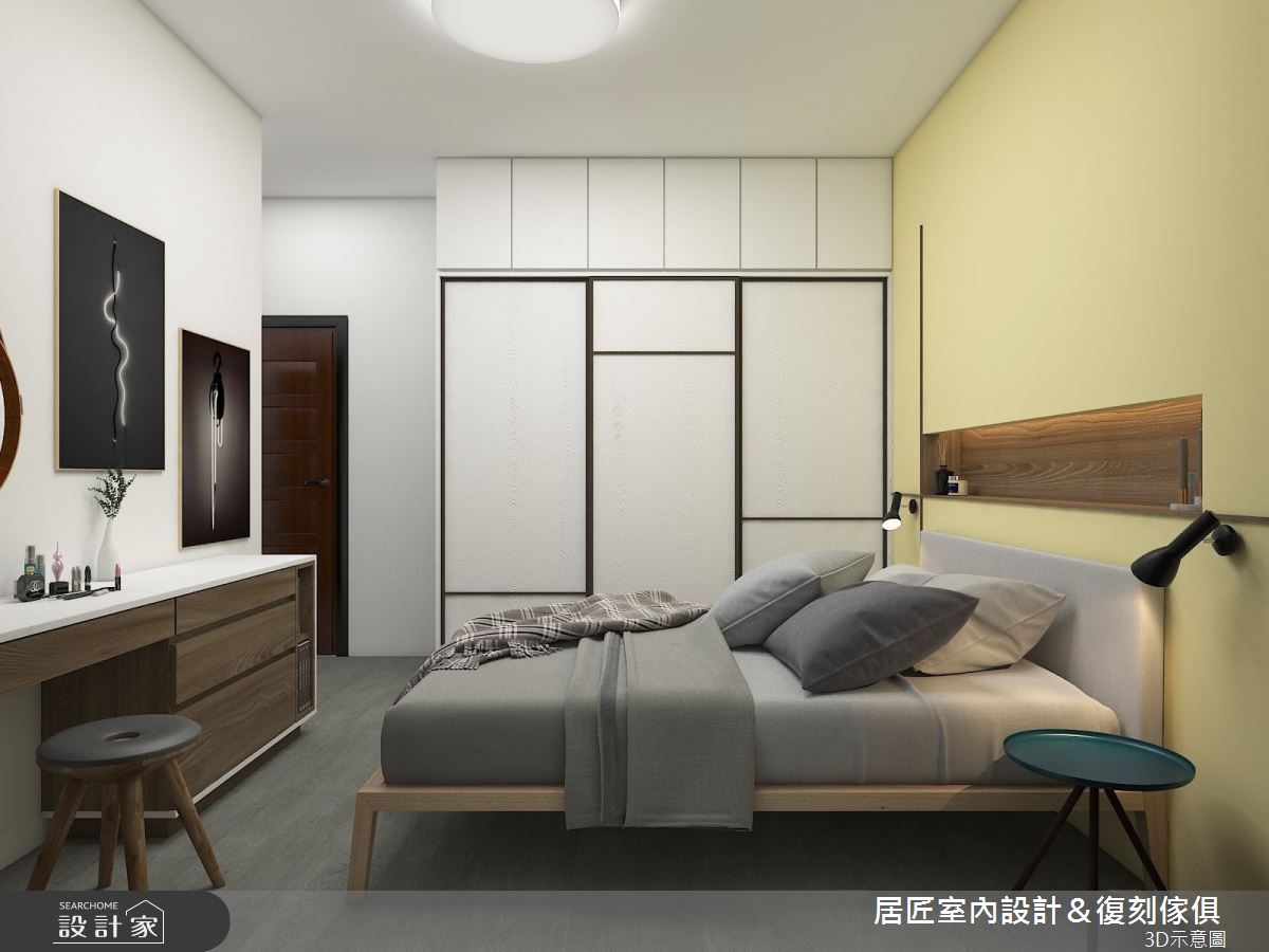 25坪中古屋(5~15年)＿北歐風臥室案例圖片＿居匠室內設計＆復刻傢俱＿居匠_09之8
