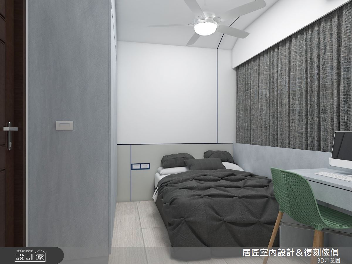 30坪中古屋(5~15年)＿現代風臥室案例圖片＿居匠室內設計＆復刻傢俱＿居匠_11之15