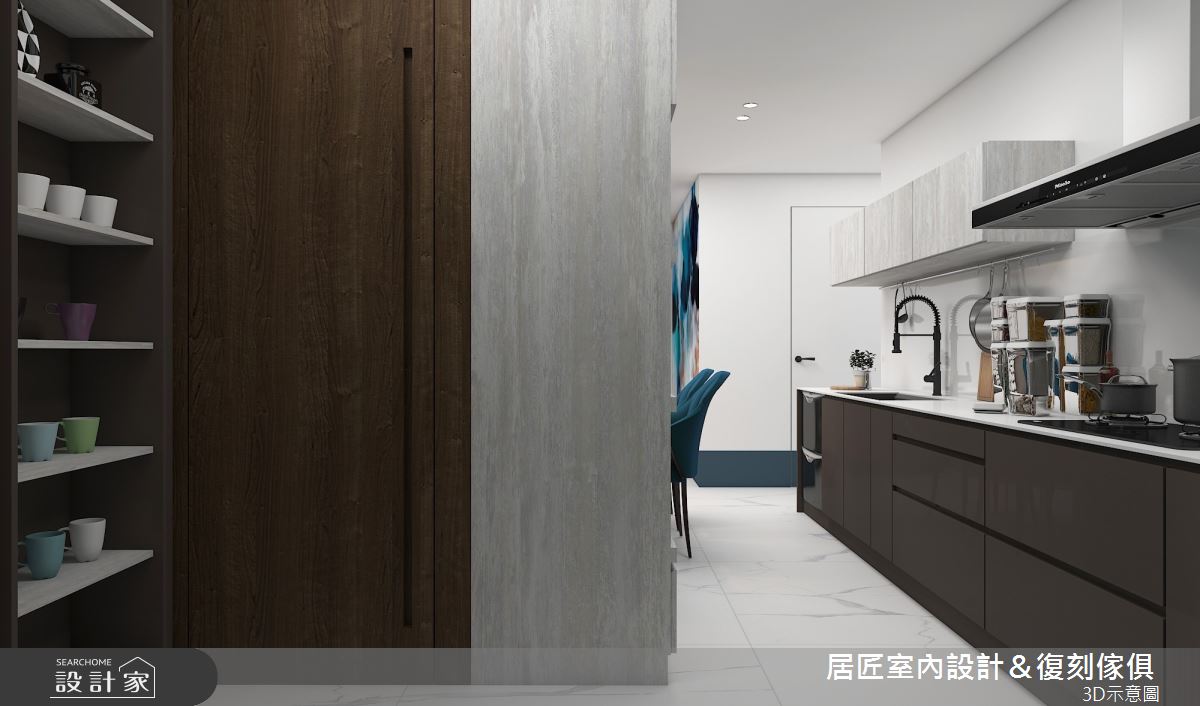 60坪老屋(31~40年)＿混搭風廚房案例圖片＿居匠室內設計＆復刻傢俱＿居匠_12之4