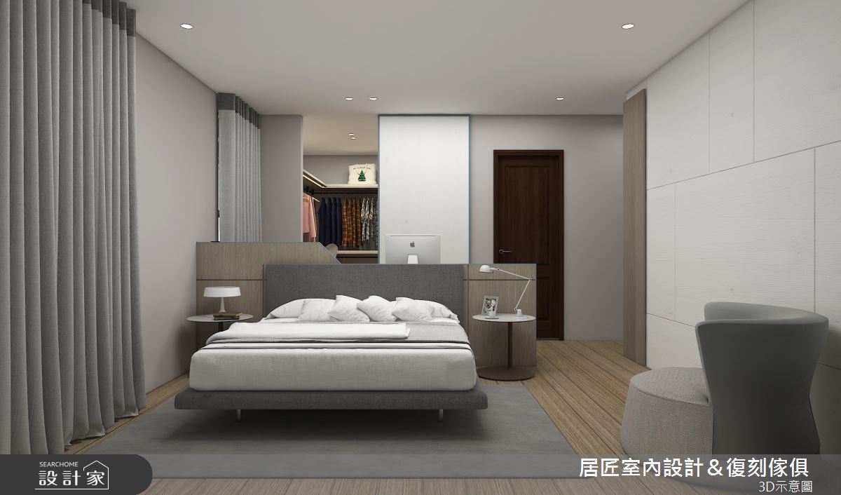 60坪老屋(31~40年)＿混搭風臥室案例圖片＿居匠室內設計＆復刻傢俱＿居匠_12之7