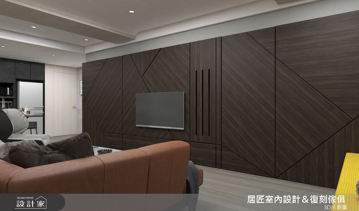 60坪老屋(31~40年)＿混搭風客廳案例圖片＿居匠室內設計＆復刻傢俱＿居匠_12之10