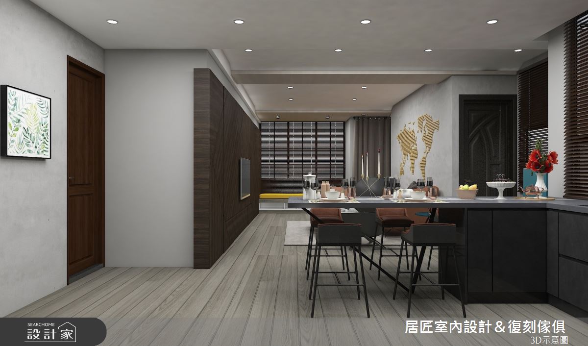 60坪老屋(31~40年)＿混搭風餐廳案例圖片＿居匠室內設計＆復刻傢俱＿居匠_12之13