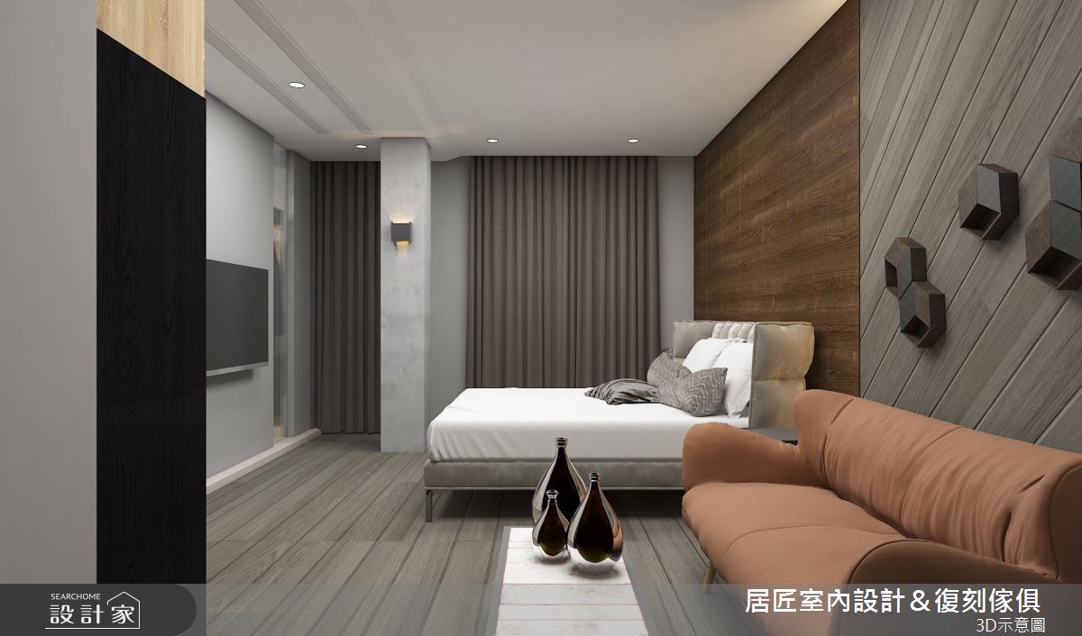 60坪老屋(31~40年)＿混搭風臥室案例圖片＿居匠室內設計＆復刻傢俱＿居匠_12之14
