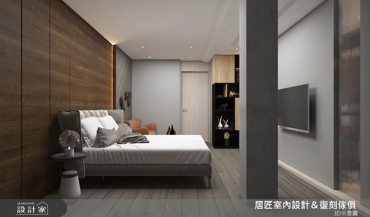 60坪老屋(31~40年)＿混搭風臥室案例圖片＿居匠室內設計＆復刻傢俱＿居匠_12之16