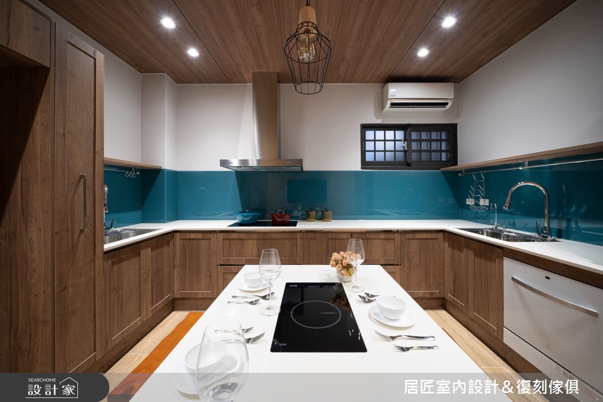 45坪老屋(16~30年)＿混搭風中島案例圖片＿居匠室內設計＆復刻傢俱＿居匠_15之9