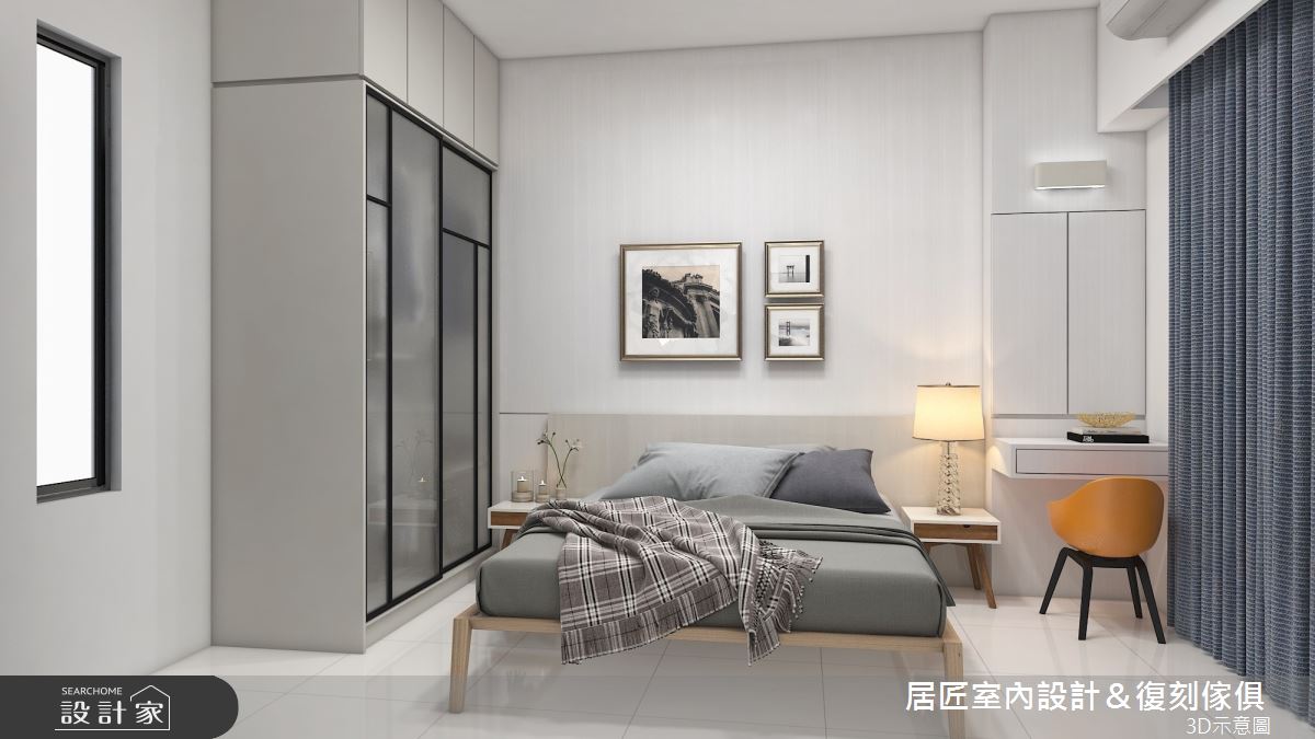 36坪中古屋(5~15年)＿混搭風臥室案例圖片＿居匠室內設計＆復刻傢俱＿居匠_16之11