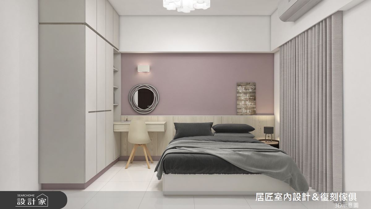 36坪中古屋(5~15年)＿混搭風臥室案例圖片＿居匠室內設計＆復刻傢俱＿居匠_16之12