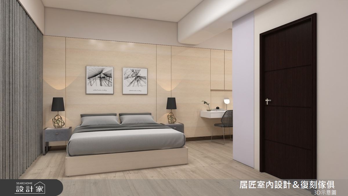 36坪中古屋(5~15年)＿混搭風臥室案例圖片＿居匠室內設計＆復刻傢俱＿居匠_16之5