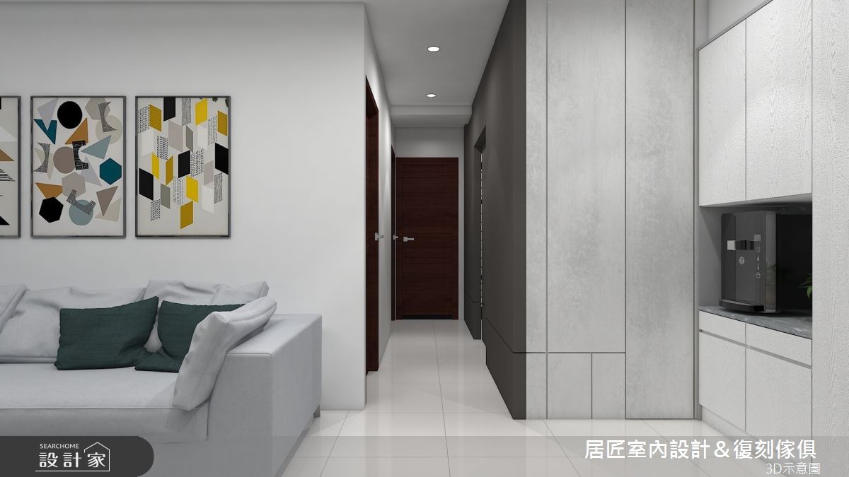 14坪新成屋(5年以下)＿現代風客廳案例圖片＿居匠室內設計＆復刻傢俱＿居匠_18之4