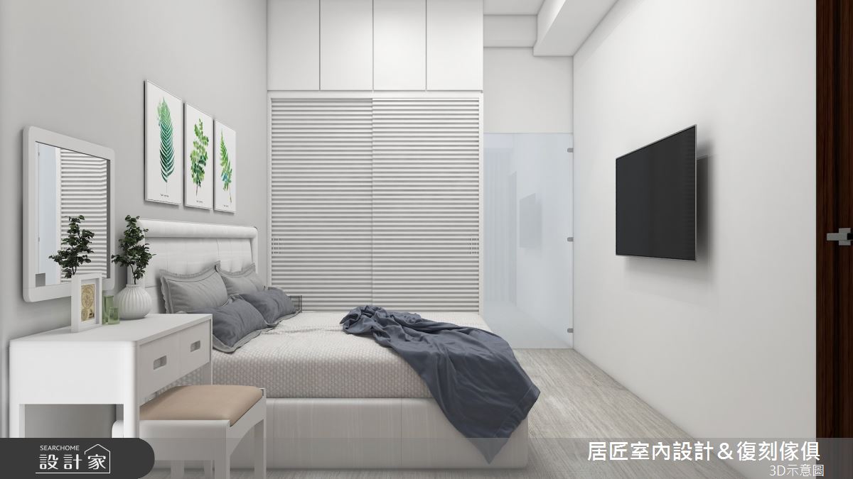 19坪新成屋(5年以下)＿混搭風臥室案例圖片＿居匠室內設計＆復刻傢俱＿居匠_20之7
