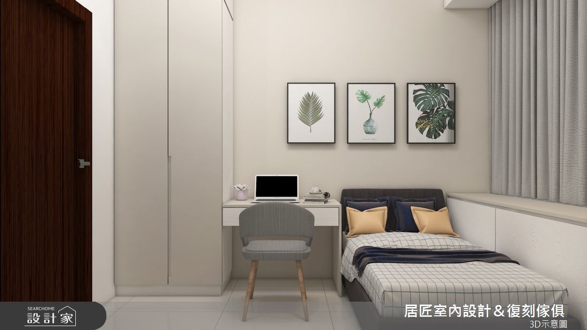 19坪新成屋(5年以下)＿混搭風臥室案例圖片＿居匠室內設計＆復刻傢俱＿居匠_20之10