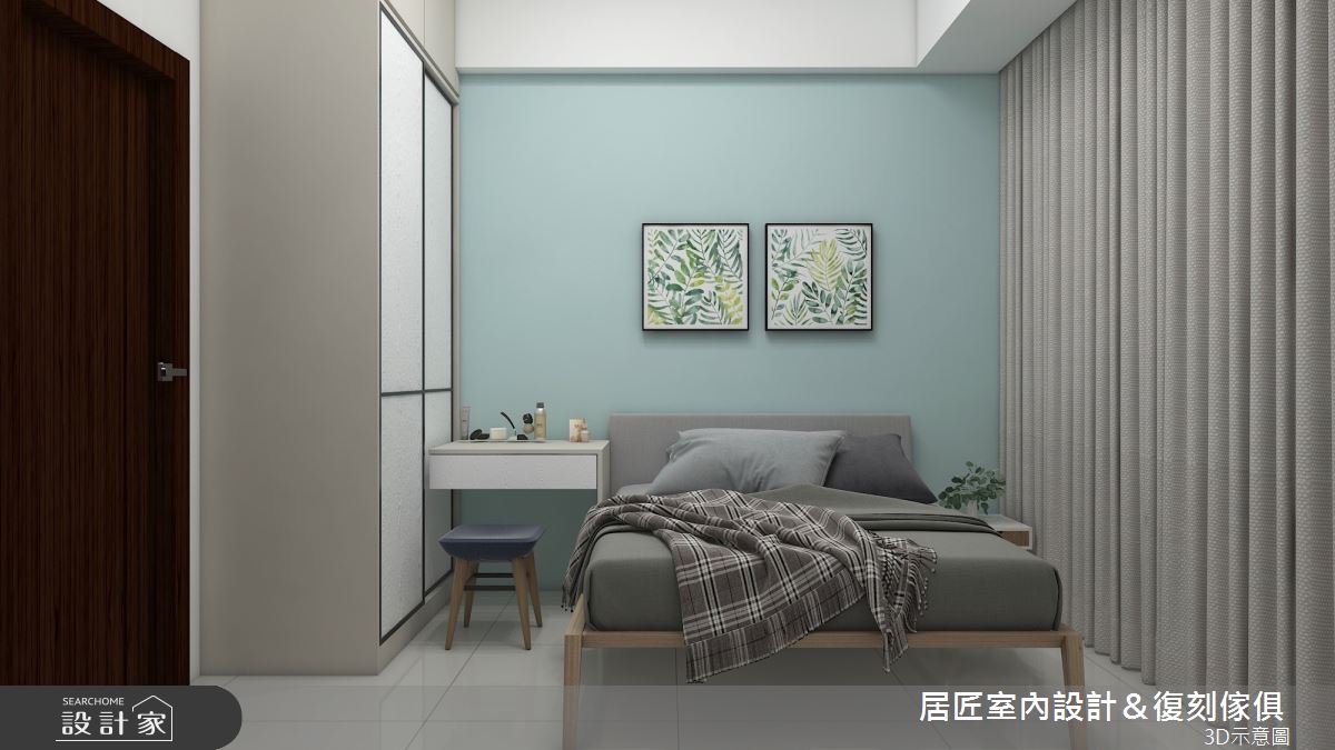19坪新成屋(5年以下)＿混搭風臥室案例圖片＿居匠室內設計＆復刻傢俱＿居匠_20之12
