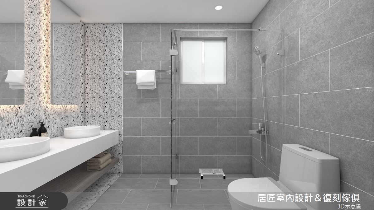 26坪老屋(16~30年)＿工業風浴室案例圖片＿居匠室內設計＆復刻傢俱＿居匠_21之10