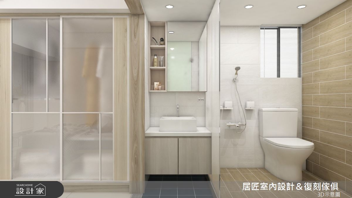 23坪中古屋(5~15年)＿簡約風浴室案例圖片＿居匠室內設計＆復刻傢俱＿居匠_22之10