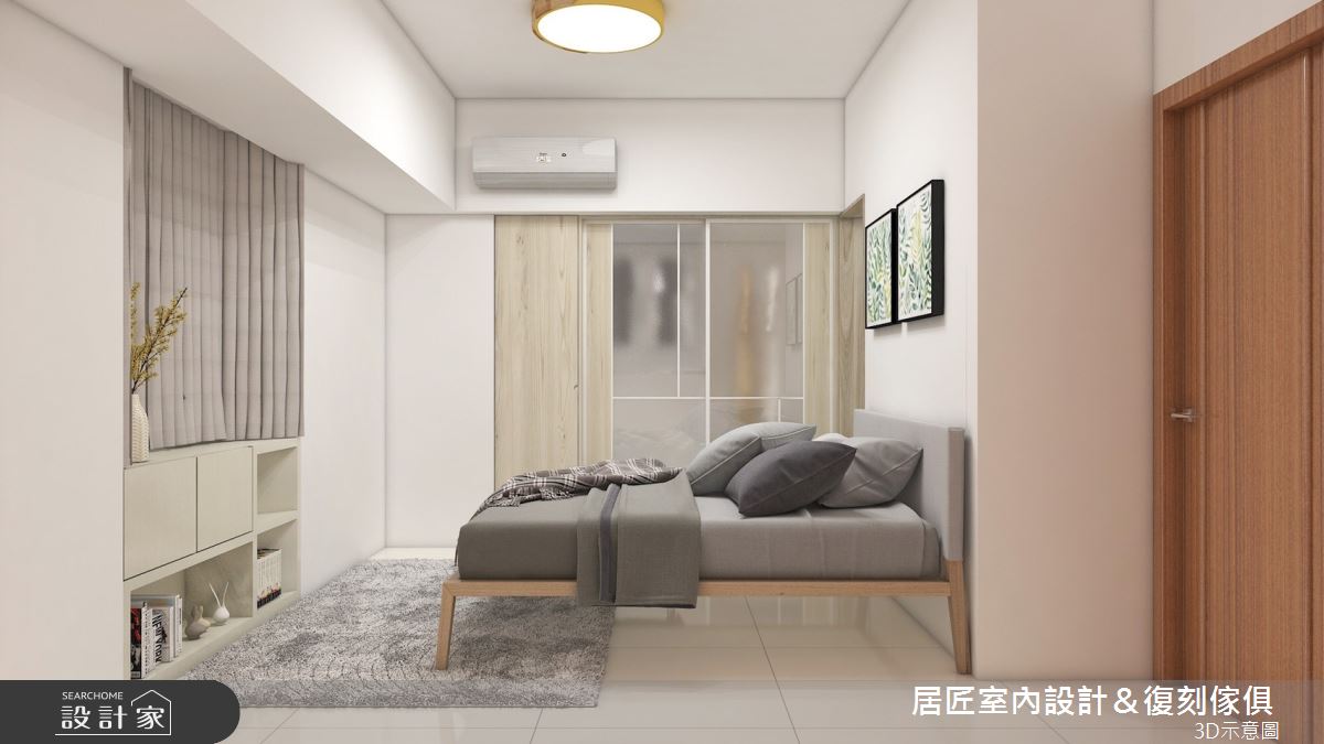23坪中古屋(5~15年)＿簡約風臥室案例圖片＿居匠室內設計＆復刻傢俱＿居匠_22之9
