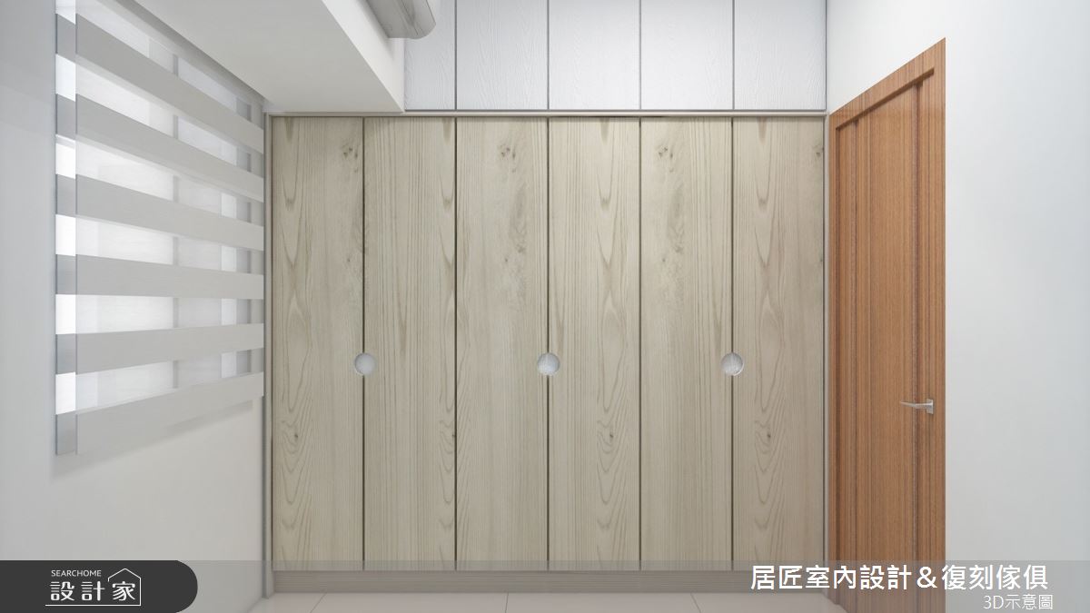 23坪中古屋(5~15年)＿簡約風臥室案例圖片＿居匠室內設計＆復刻傢俱＿居匠_22之12