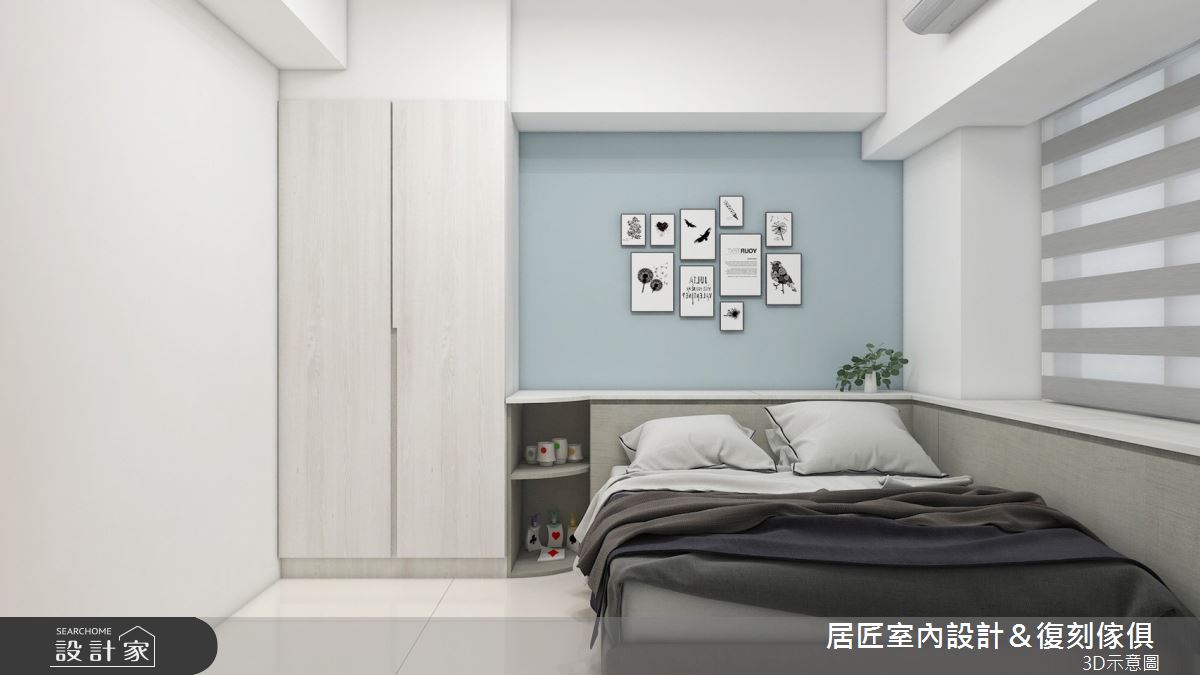23坪中古屋(5~15年)＿簡約風臥室案例圖片＿居匠室內設計＆復刻傢俱＿居匠_22之11