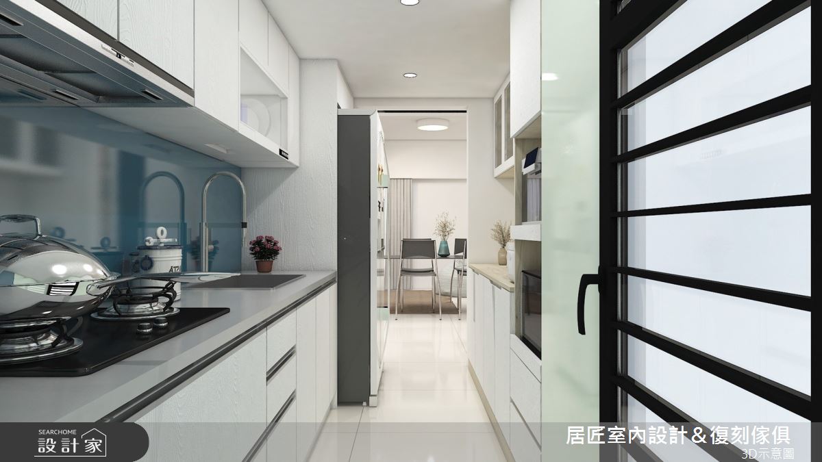 23坪中古屋(5~15年)＿簡約風廚房案例圖片＿居匠室內設計＆復刻傢俱＿居匠_22之4