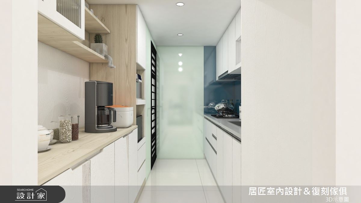 23坪中古屋(5~15年)＿簡約風廚房案例圖片＿居匠室內設計＆復刻傢俱＿居匠_22之6