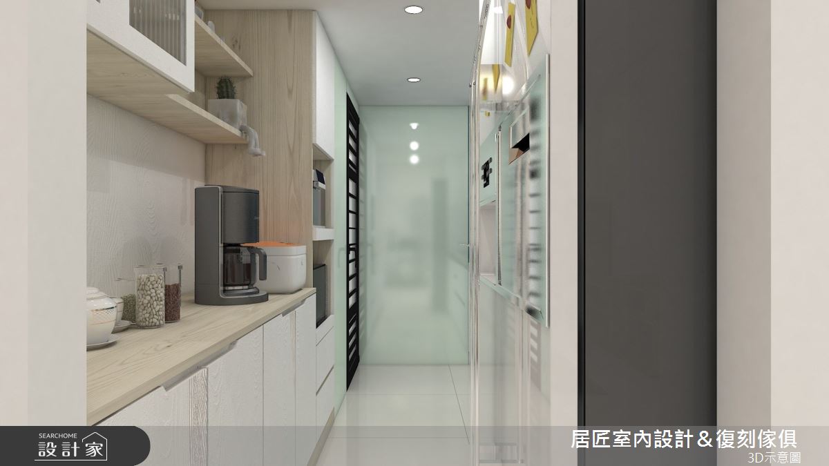 23坪中古屋(5~15年)＿簡約風廚房案例圖片＿居匠室內設計＆復刻傢俱＿居匠_22之5