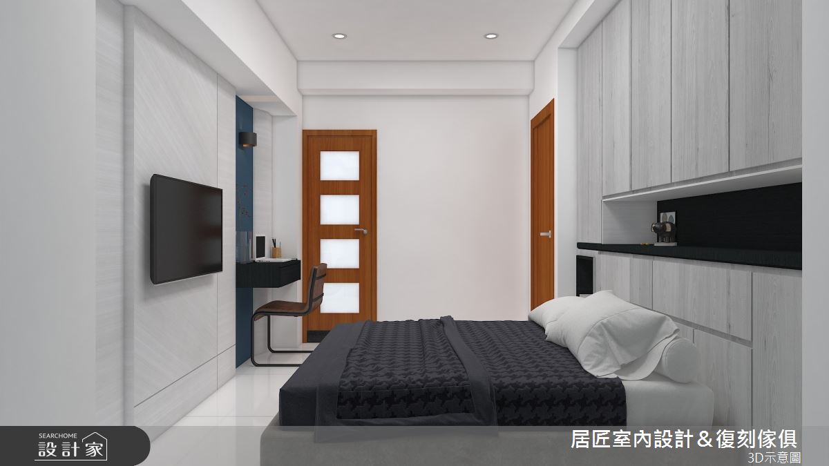 30坪新成屋(5年以下)＿現代風臥室案例圖片＿居匠室內設計＆復刻傢俱＿居匠_23之8