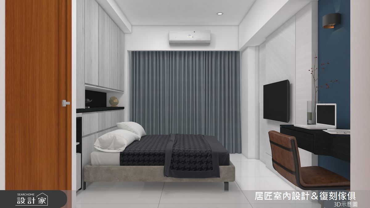 30坪新成屋(5年以下)＿現代風臥室案例圖片＿居匠室內設計＆復刻傢俱＿居匠_23之10