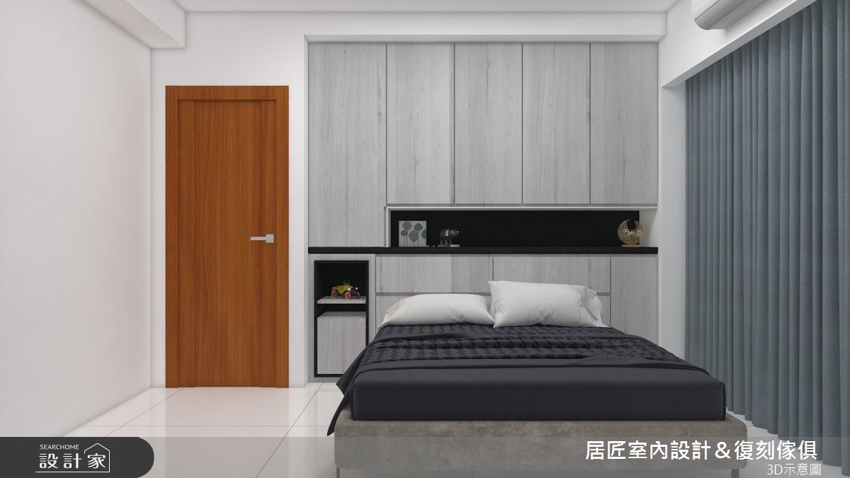30坪新成屋(5年以下)＿現代風臥室案例圖片＿居匠室內設計＆復刻傢俱＿居匠_23之11