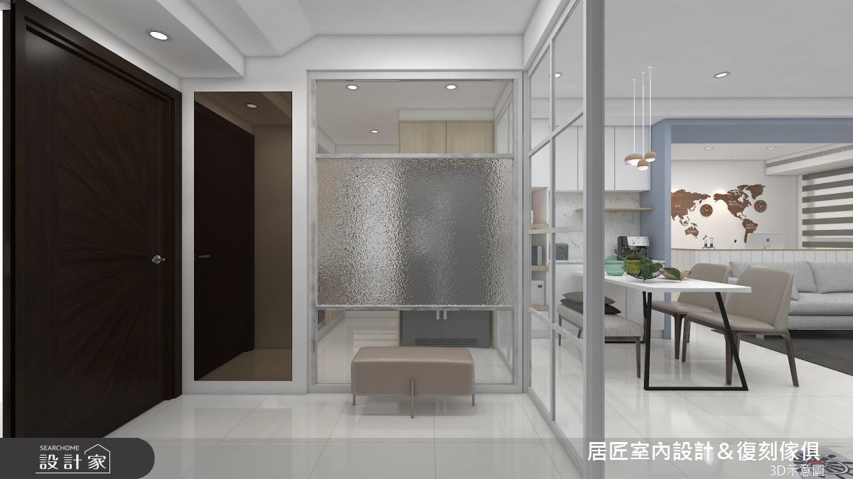 22坪新成屋(5年以下)＿北歐風玄關案例圖片＿居匠室內設計＆復刻傢俱＿居匠_24之2