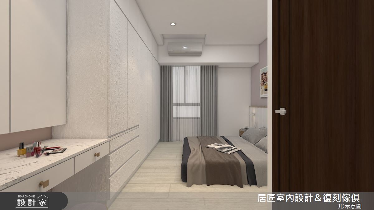 22坪新成屋(5年以下)＿北歐風臥室案例圖片＿居匠室內設計＆復刻傢俱＿居匠_24之7