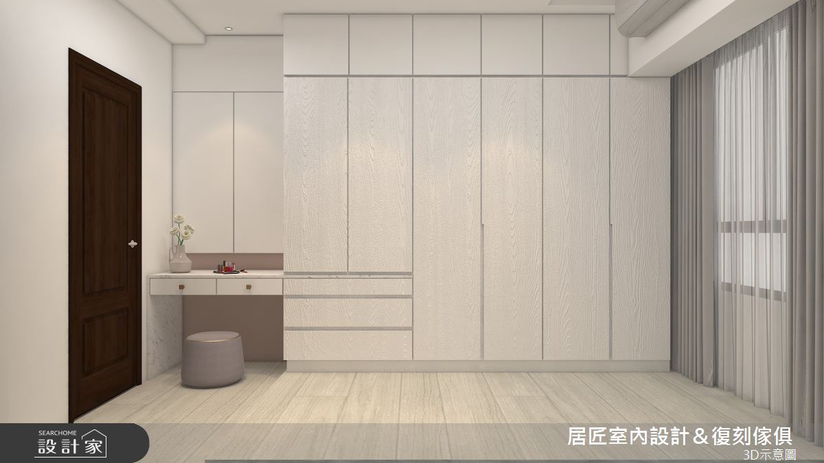22坪新成屋(5年以下)＿北歐風臥室案例圖片＿居匠室內設計＆復刻傢俱＿居匠_24之9