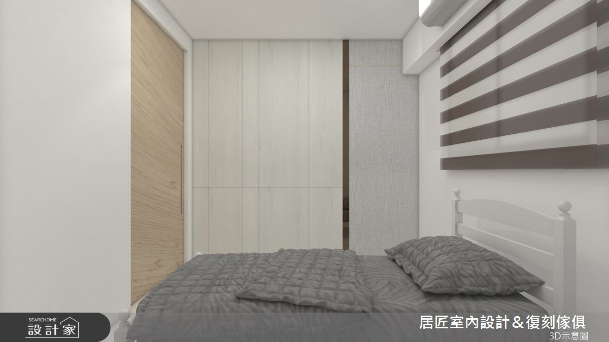 22坪新成屋(5年以下)＿北歐風臥室案例圖片＿居匠室內設計＆復刻傢俱＿居匠_24之10