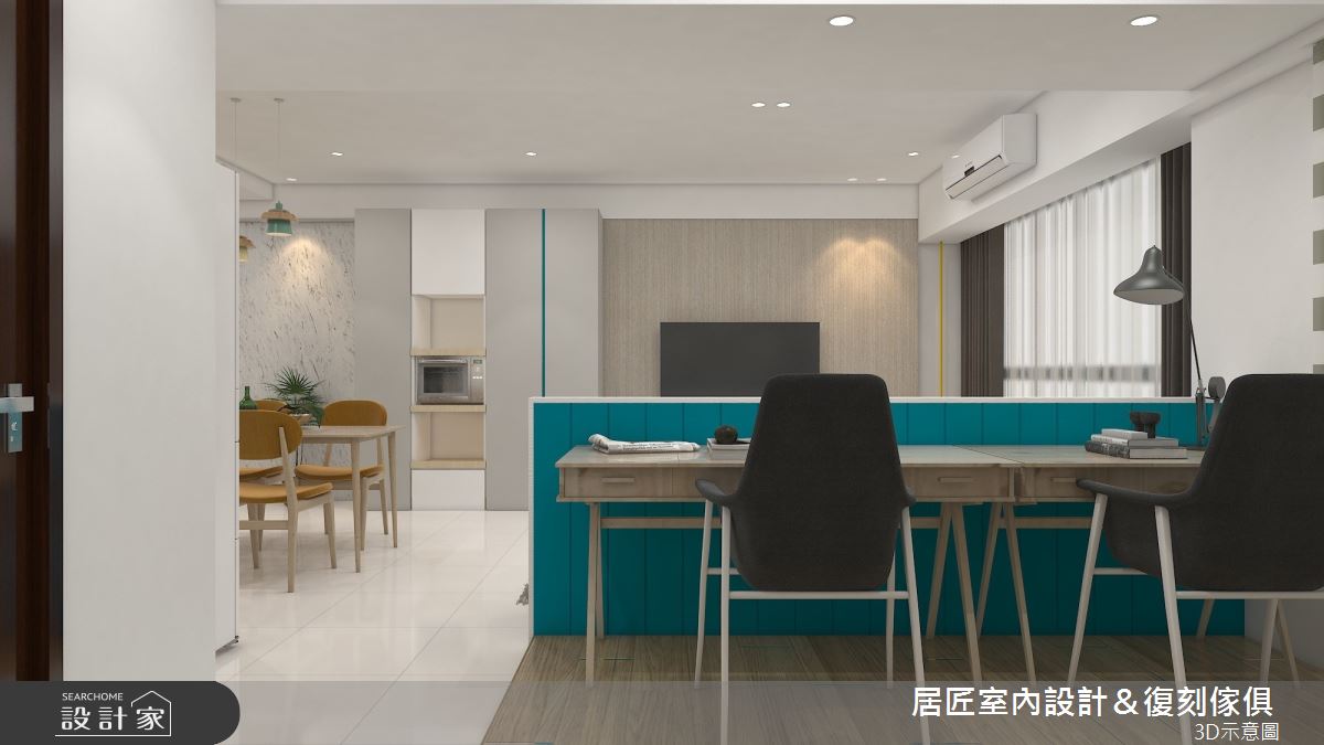 30坪新成屋(5年以下)＿簡約風書房案例圖片＿居匠室內設計＆復刻傢俱＿居匠_25之6