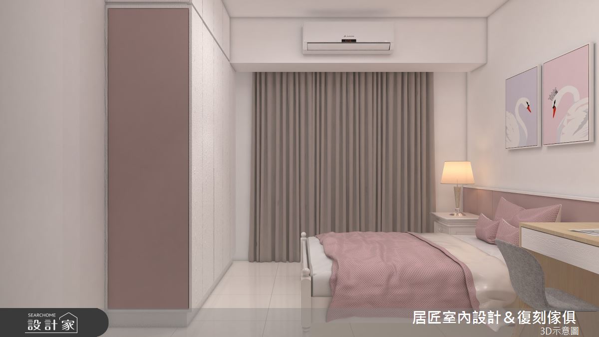 30坪新成屋(5年以下)＿簡約風臥室案例圖片＿居匠室內設計＆復刻傢俱＿居匠_25之11