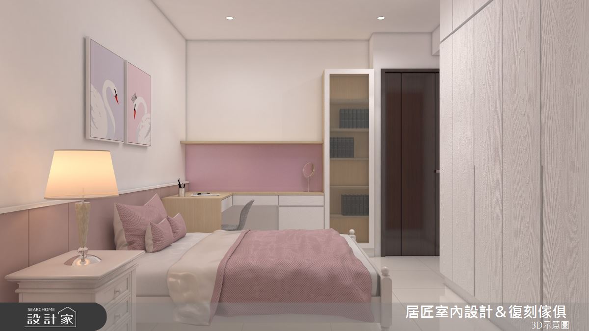 30坪新成屋(5年以下)＿簡約風臥室案例圖片＿居匠室內設計＆復刻傢俱＿居匠_25之12