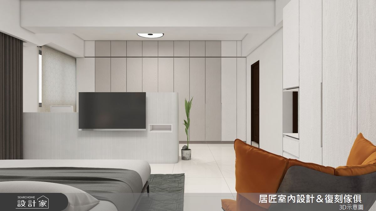 45坪新成屋(5年以下)＿簡約風臥室案例圖片＿居匠室內設計＆復刻傢俱＿居匠_26之8