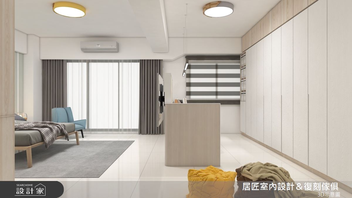45坪新成屋(5年以下)＿簡約風臥室案例圖片＿居匠室內設計＆復刻傢俱＿居匠_26之10
