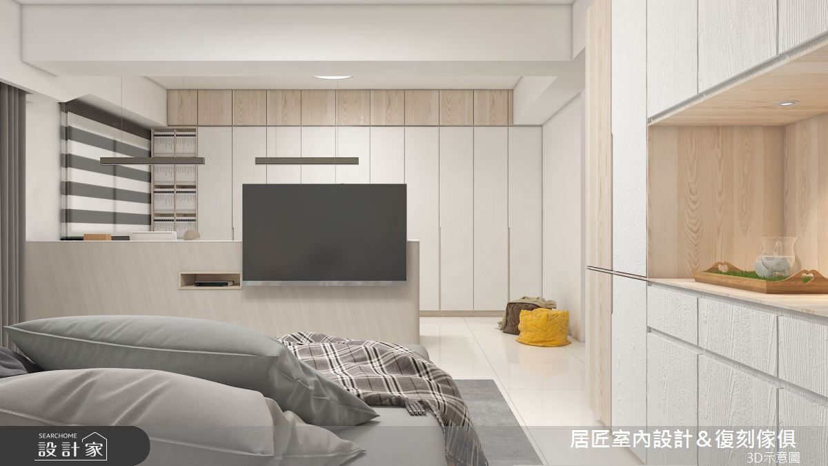 45坪新成屋(5年以下)＿簡約風臥室案例圖片＿居匠室內設計＆復刻傢俱＿居匠_26之12