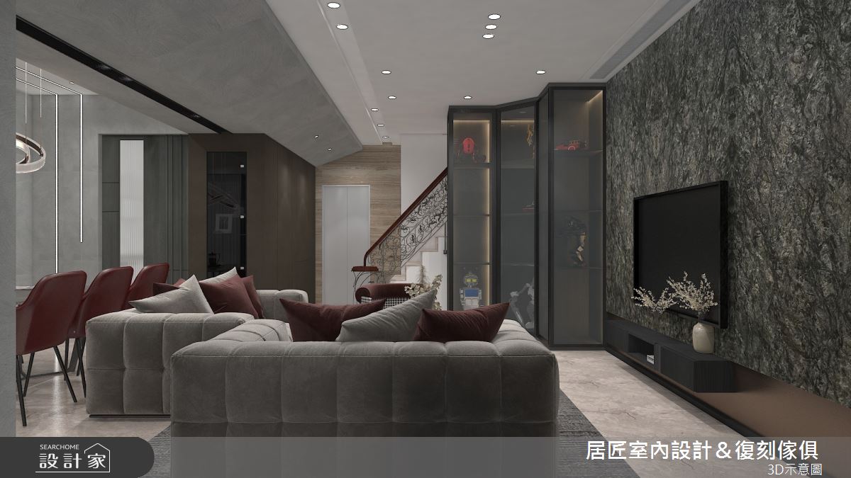115坪新成屋(5年以下)＿現代風客廳案例圖片＿居匠室內設計＆復刻傢俱＿居匠_27之1