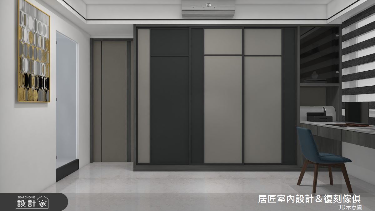 115坪新成屋(5年以下)＿現代風書房案例圖片＿居匠室內設計＆復刻傢俱＿居匠_27之9