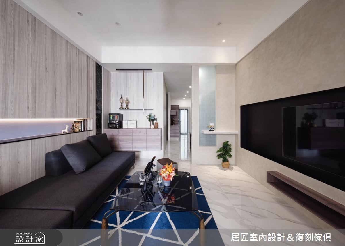 42坪新成屋(5年以下)＿混搭風客廳案例圖片＿居匠室內設計＆復刻傢俱＿居匠_29之2