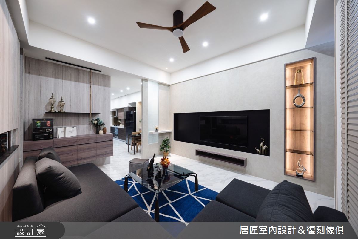 42坪新成屋(5年以下)＿混搭風客廳案例圖片＿居匠室內設計＆復刻傢俱＿居匠_29之5