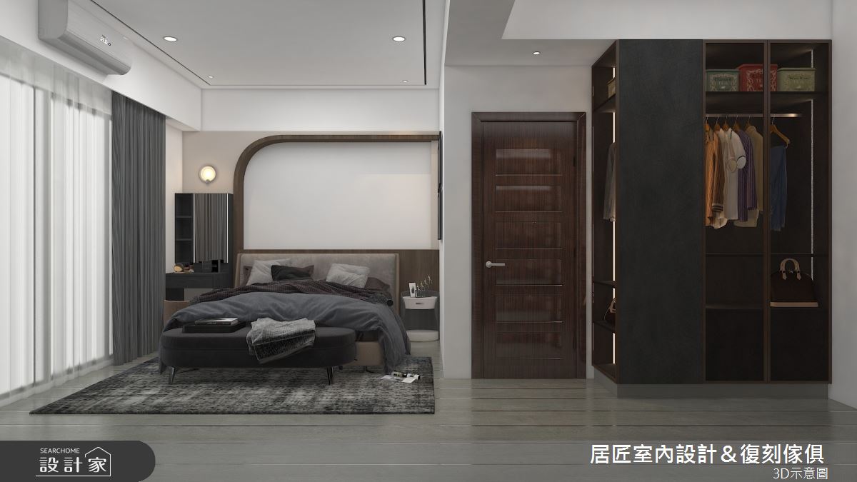 60坪新成屋(5年以下)＿混搭風臥室案例圖片＿居匠室內設計＆復刻傢俱＿居匠_30之10