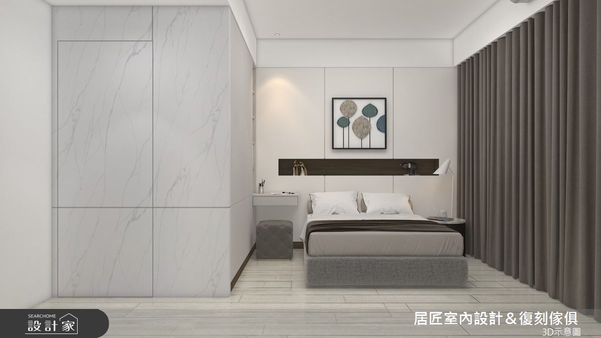 53坪新成屋(5年以下)＿混搭風臥室案例圖片＿居匠室內設計＆復刻傢俱＿居匠_31之5