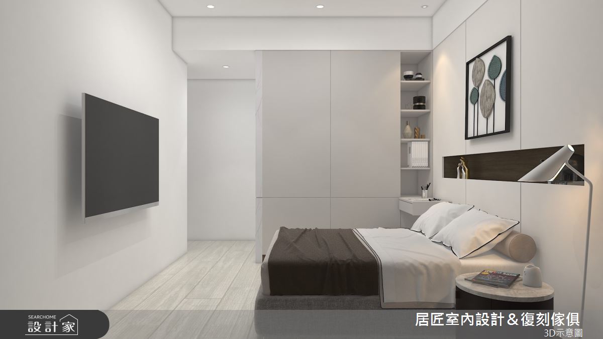53坪新成屋(5年以下)＿混搭風臥室案例圖片＿居匠室內設計＆復刻傢俱＿居匠_31之6